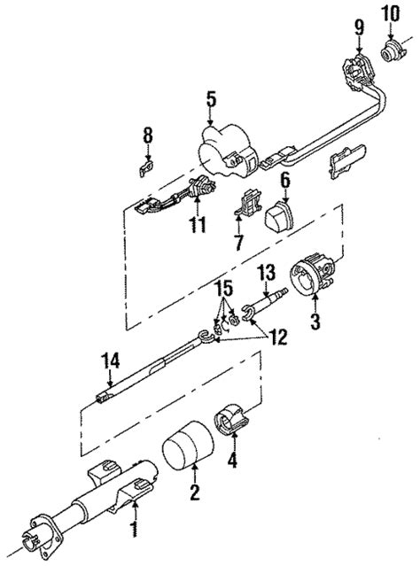 Steering Column And Wheel For 1991 Pontiac Firebird
