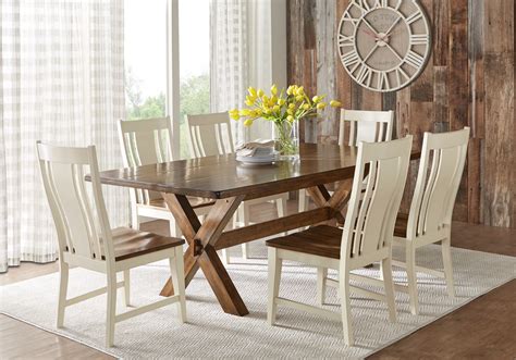 Twin Lakes Brown 5 Pc 72 In Rectangle Dining Room Dining Room Table