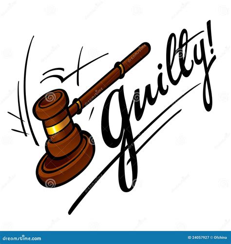 Guilty Stock Vector Illustration Of Lies Juridical 24057927