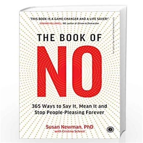 The Book Of No By Susan Newman Phd With Cristin Buy Online The Book Of