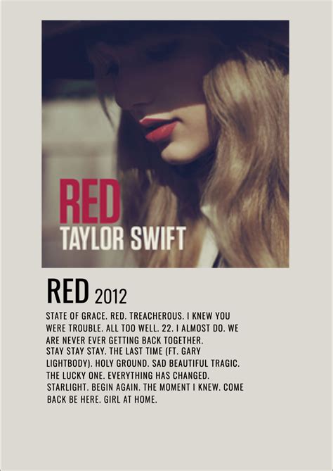 Taylor Swift Red Poster Taylor Songs Taylor Swift Red Taylor Swift