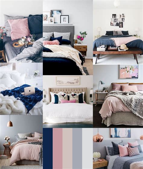 Blue bunk beds with orange and grey accents. Bedding: indigo, denim, navy, slate blue, gray, blush ...
