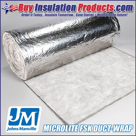 Fiberglass Fsk Duct Wrap Insulation Buy Insulation Products