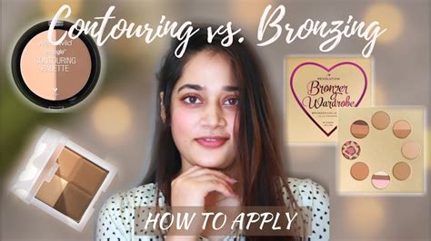 Difference Between Contour And Bronzer How To Apply Contour And Bronzer Blush N Blink By