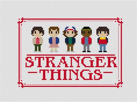 Stranger Things Cross Stitch Patterns 2 Variations Included Etsy