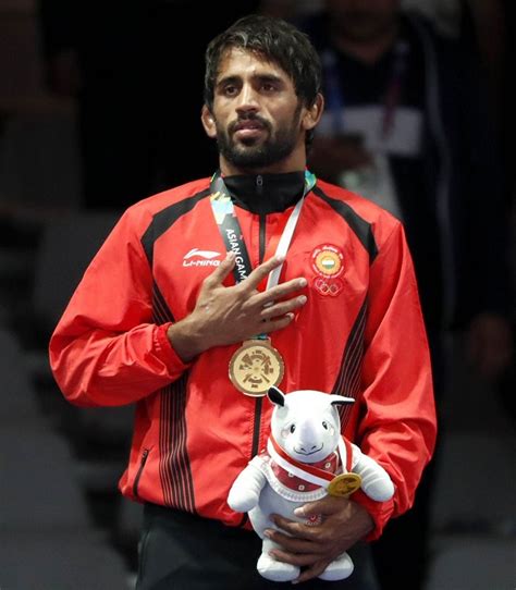 He competes in 65 kg weight category. Bajrang Punia dedicates Gold Medal to Late PM Atal Bihari ...