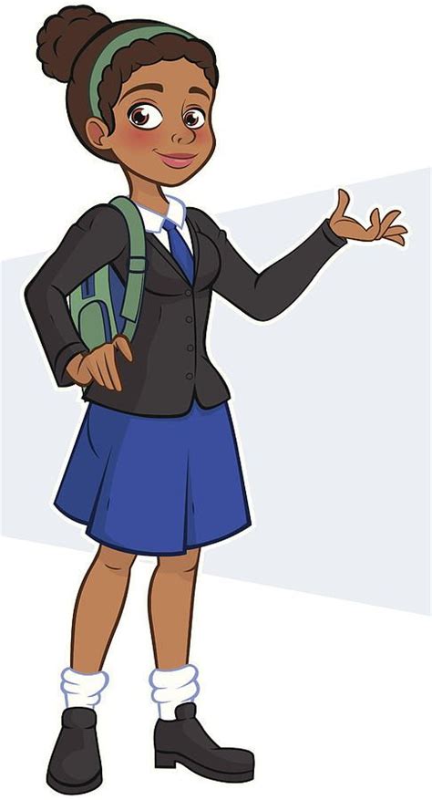 Black Student Presenting By Candodesigns Cute Cartoon Girl Girl