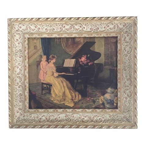 Vintage Antoni Ditlef Enchantment Framed Piano Art Print Piano Art