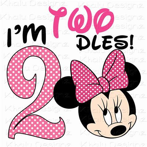 Birthday Minnie Png Minnie Mouse 2nd Birthday Instant Etsy
