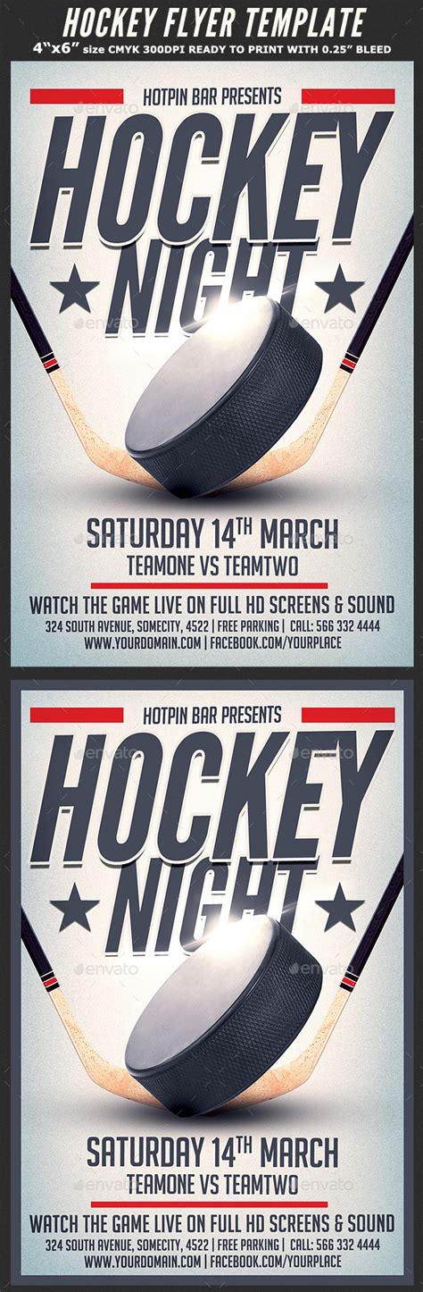 Hockey Flyer Template