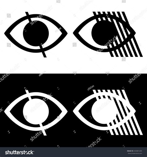 Blind Partially Sighted Symbol Is Eye Stock Vector Royalty Free 444081205 Shutterstock