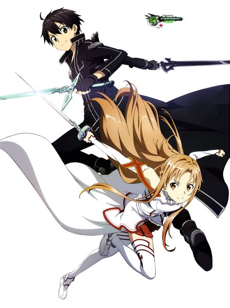 Sword Art Onlineasunakirito Hyper Accion Hd Render Ors Anime Renders