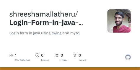 Github Shreeshamallatheru Login Form In Java Swing And Mysql Login