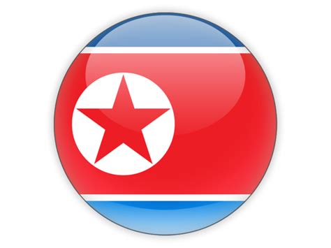 Are you searching for korean png images or vector? Round icon. Illustration of flag of North Korea