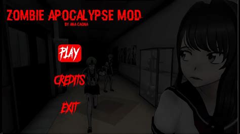 Short Zombie Apocalypse Mod By Ana Caona Yandere Simulator Mods Youtube