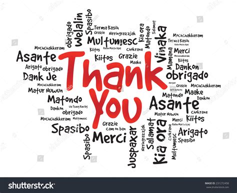 Thank You Word Cloud In Different Languages Presentation Background