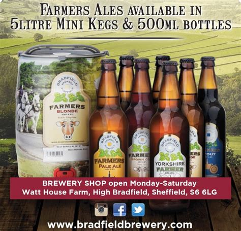 40184 Bradfield Brewery Bottles And Mini Kegs Beer Mat