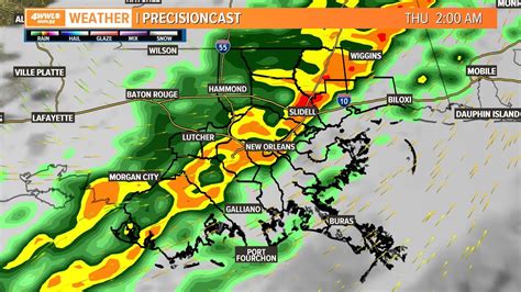 New Orleans Severe Weather Forecast Chance Of Strong Storms Wednesday