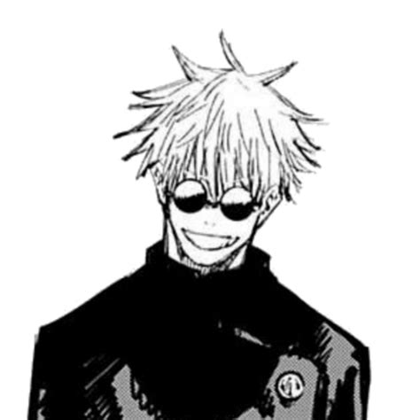 An Anime Character In Black And White With Glasses On His Face Is