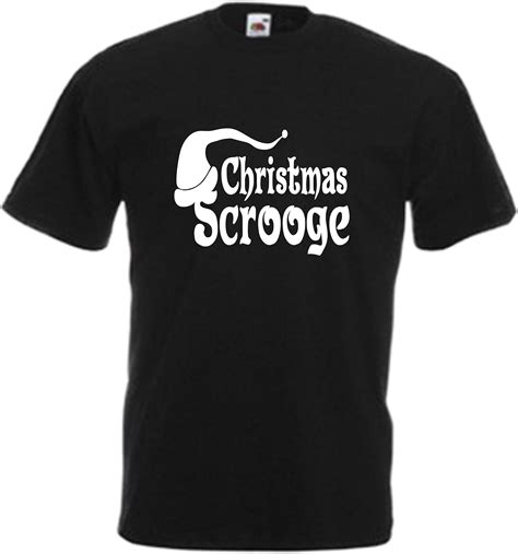 Christmas Scrooge T Shirt Funny Bah Humbug Xmas Tee Present Grumpy Men