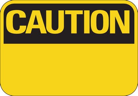 Fill In Your Own Text Caution Sign Clip Art At Vector Clip