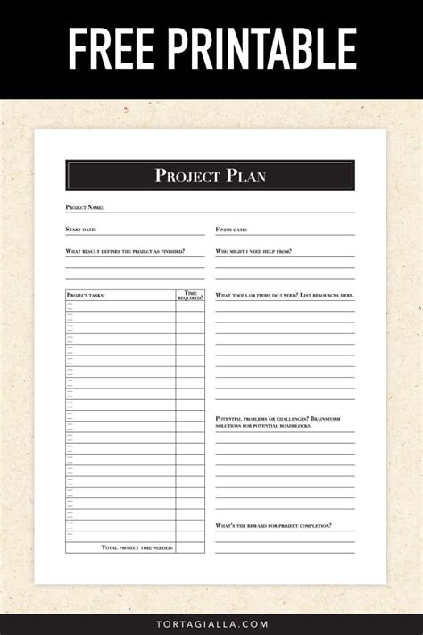 In the final capstone project, you will apply the skills you learned by observing teachers at work (a total of six hours of observation). Project Planning Template Printable | tortagialla