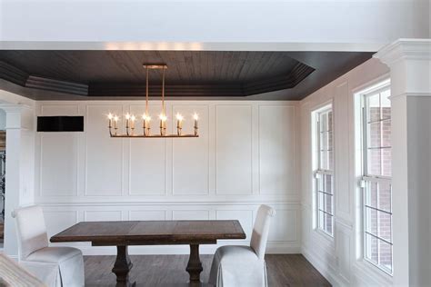 Can You Have A Black Ceiling The Lived In Look Dark Dining Room
