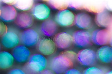 Abstract Bokeh Balls Blurred Circles Lights In The Dark Stock Photo