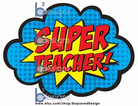 Super Teacher 2 Signs Instant Download Etsy