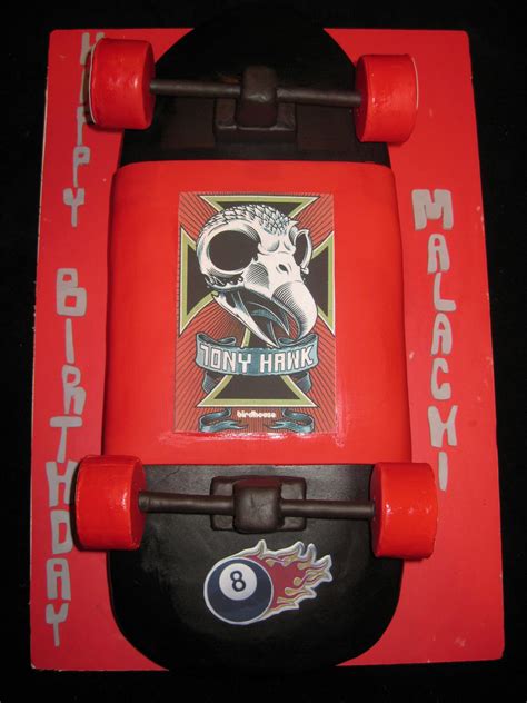 As such, his character is the only one to appear in all entries of the franchise. Sweet Bea's: Tony Hawk Skateboard Cake