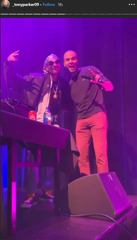 Former Spur Tony Parker had a 'hell of a night' meeting Snoop Dogg at