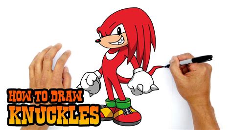 How To Draw Knuckles Sonic The Hedgehog Youtube