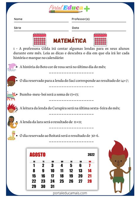 Atividades De Matematica Folclore