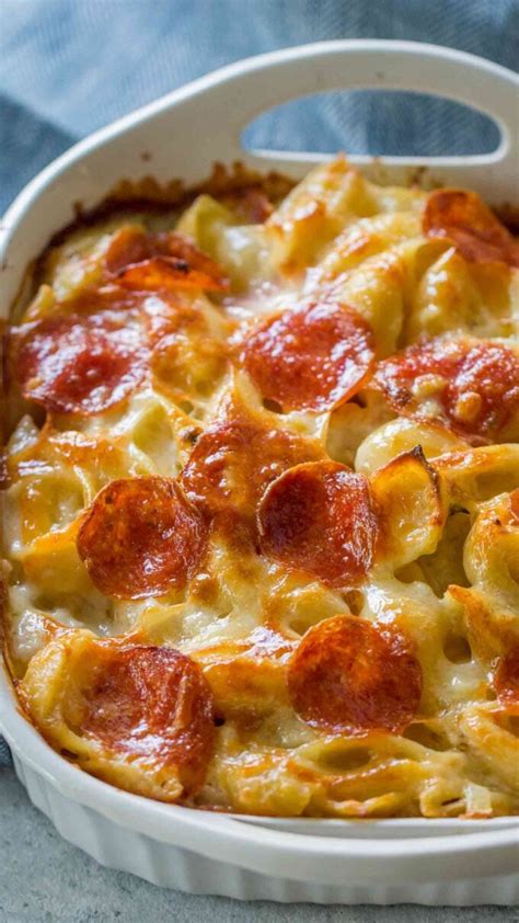 Easy Pepperoni Pizza Casserole Recipe Sweet And Savory Meals