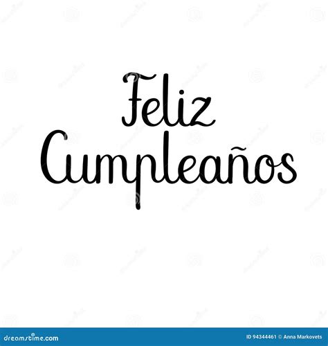 Feliz Cumpleanos Happy Birthday In Spanish Modern Calligraphy Floral
