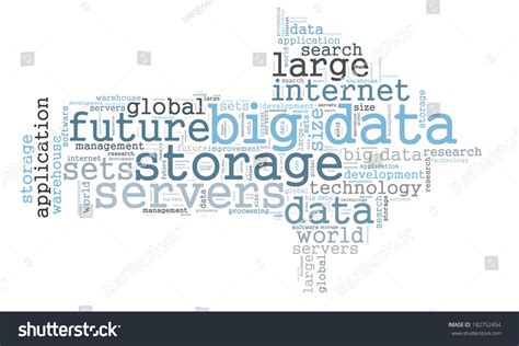 Big Data Word Cloud Stock Illustration 182752454 Shutterstock