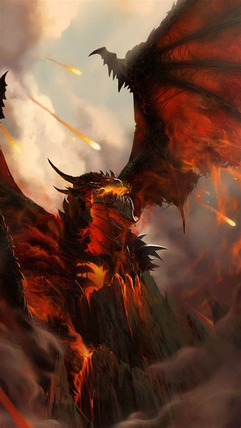 Deathwing Wallpapers Dragon Wallpaper Iphone Mythical Creatures Art