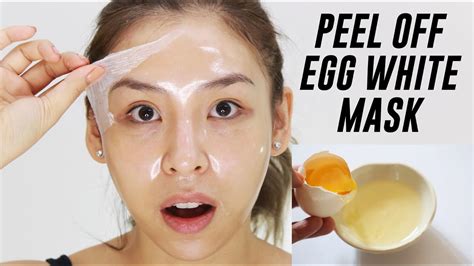 Peel Off Egg White Mask Tina Tries It Youtube
