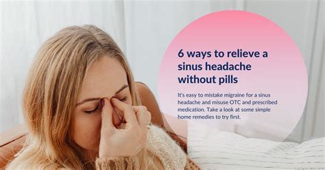 Sinus Headache Relief 6 Easy Home Remedies