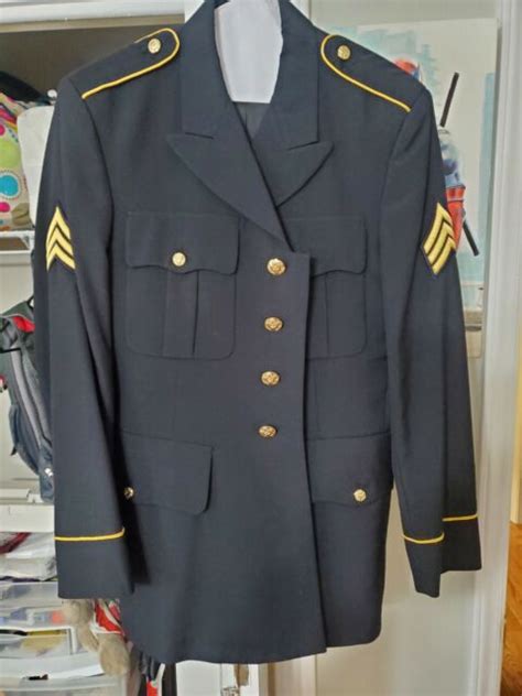 Army Service Uniform Asu Enlisted Dress Blue Jacket Coat Mens 39r