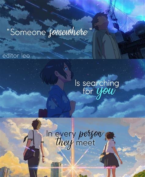 Want to see what you have access to based on your streaming services (netflix, hulu, prime video, hbo etc)? Kimi No Na Wa ...Your Name Quotes | Anime love quotes ...