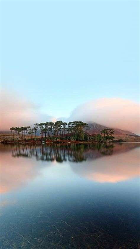 Pure Peaceful Lake Reflection Landscape Iphone Wallpapers