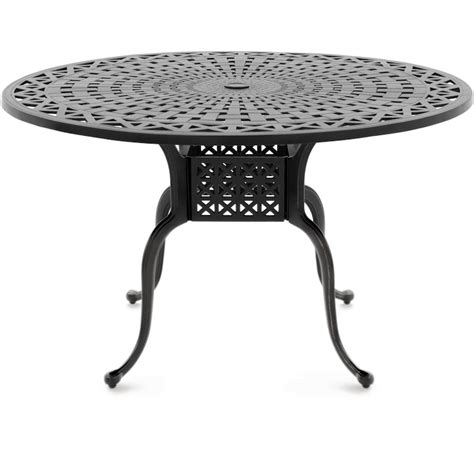 Classique 48 Inch Round Cast Aluminum Patio Dining Table By Lakeview Outdoor Designs Bbqguys