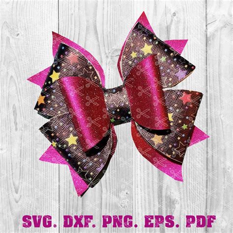 Hair Bow Template Svg Dxf Png Pdf Eps Cut Files