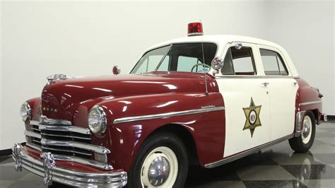 713 Tpa 1949 Plymouth Special Deluxe Police Car Youtube