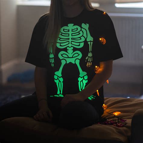 Halloween Glow In The Dark Skeleton T Shirt By Meenymineymo ...