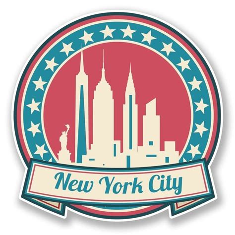 2 X New York America Usa Vinyl Sticker 6736 Pegatinas Imprimibles