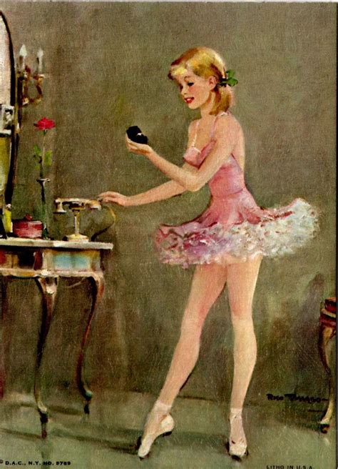 Vintage Rico Tomaso Ballerina Litho Prints Set Of 2 Ballerina Art