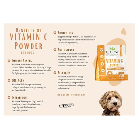 Cen Vitamin C Powder For Dogs And Horses 200g Sodium Ascorbate Vet N