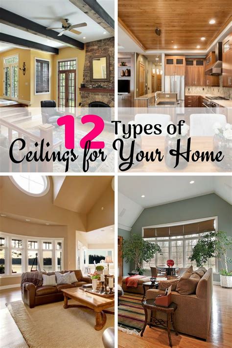 Selecting a ceiling surface depending on the type of room. 12 Types of Ceilings for Your Home | Types of ceilings ...
